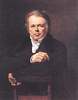 "Monsieur Gombert"portrait dans le style d'Ingres